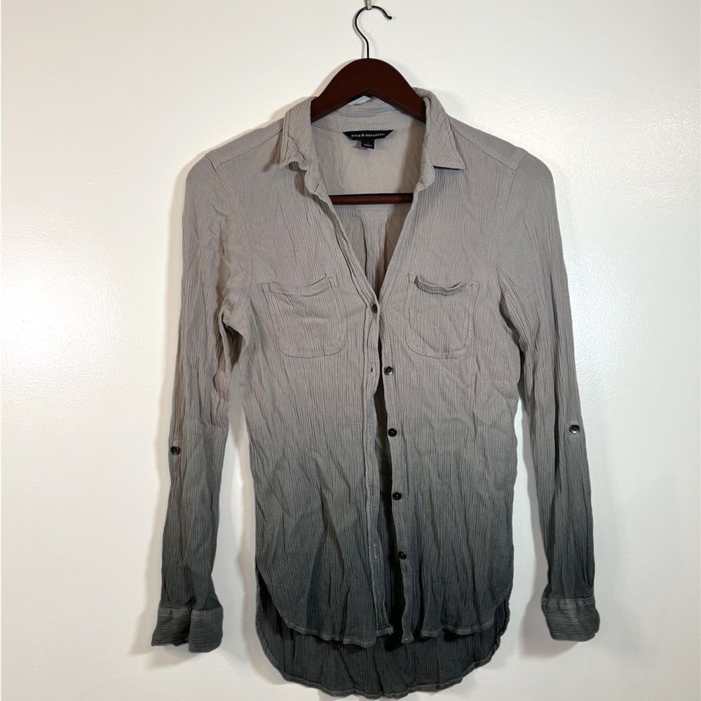 Rock and republic women's long sleeve button up shirt